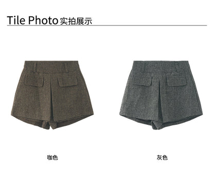 【H5523】實拍S~XL氣質千金質感高腰A字裙褲251125