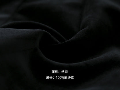 【LD1169】實拍秋冬黑色百褶金絲絨a字裙251012