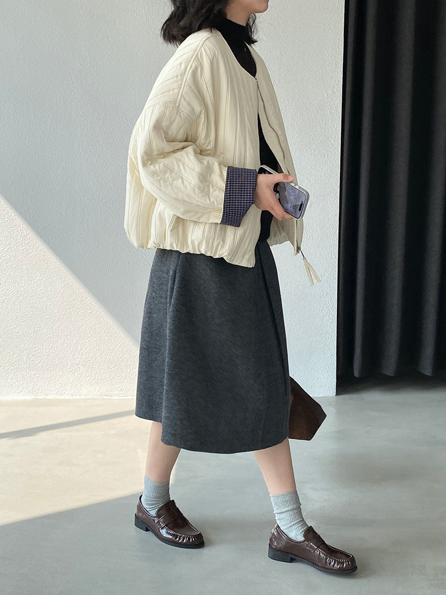 【cimz1706】實拍韓系氣質清新輕薄款棉服外套251120