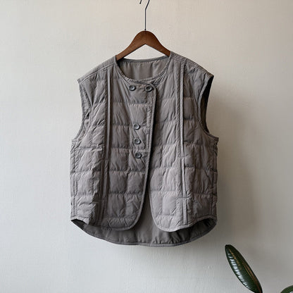 【Y82633】實拍輕暖羽絨背心（含90％白鴨絨）251016