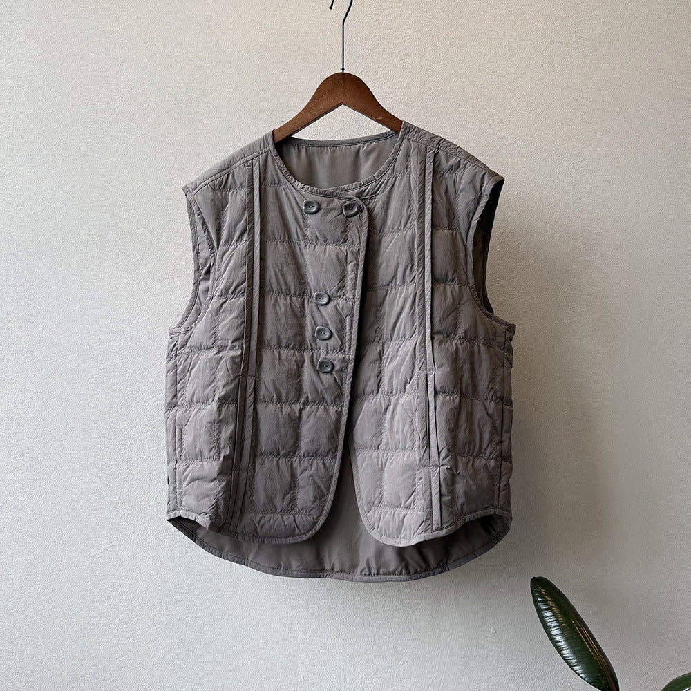 【Y82633】實拍輕暖羽絨背心（含90％白鴨絨）251016