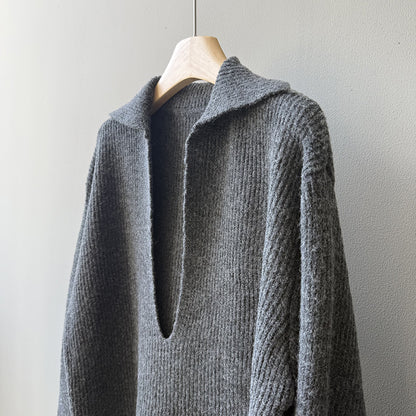 【YP680】 實拍深V慵懶毛衣＋針織長裙(含羊6%) 套裝251023