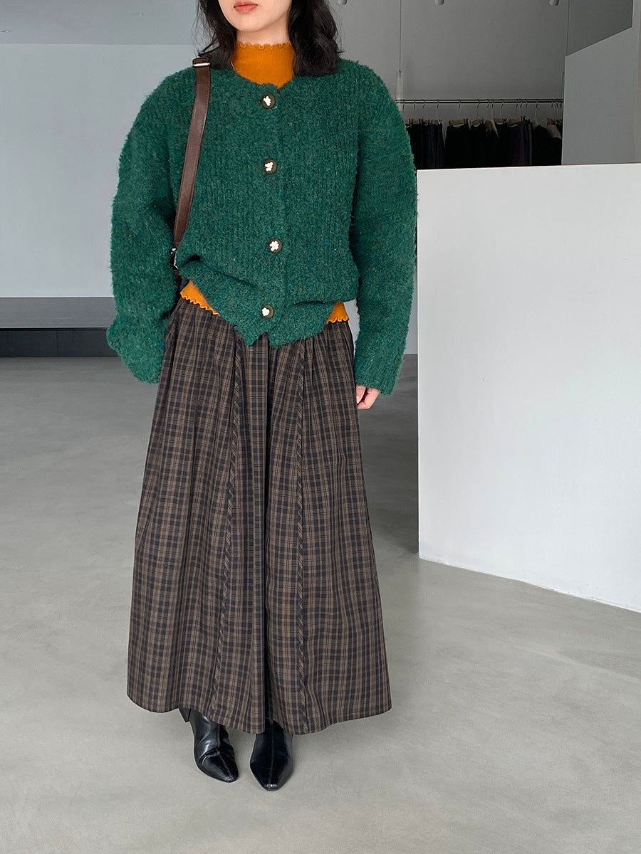 【cimz1391】實拍毛茸茸可愛羊毛針織毛衣開衫（羊毛14%)251201