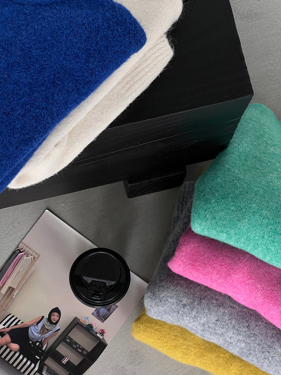 【cim5921】實拍冬季簡約保暖舒適針織毛衣（含羊毛5％）251114