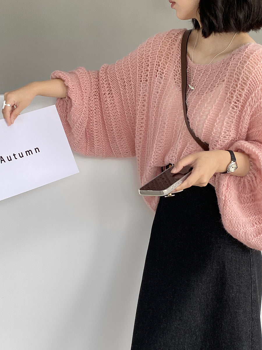 【cim0628】實拍温柔慵懒寬鬆針織薄罩衫（20羊毛）251114