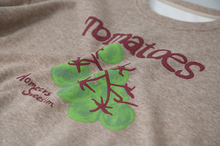 【LD3292】實拍秋冬字母印花加絨衞衣251103