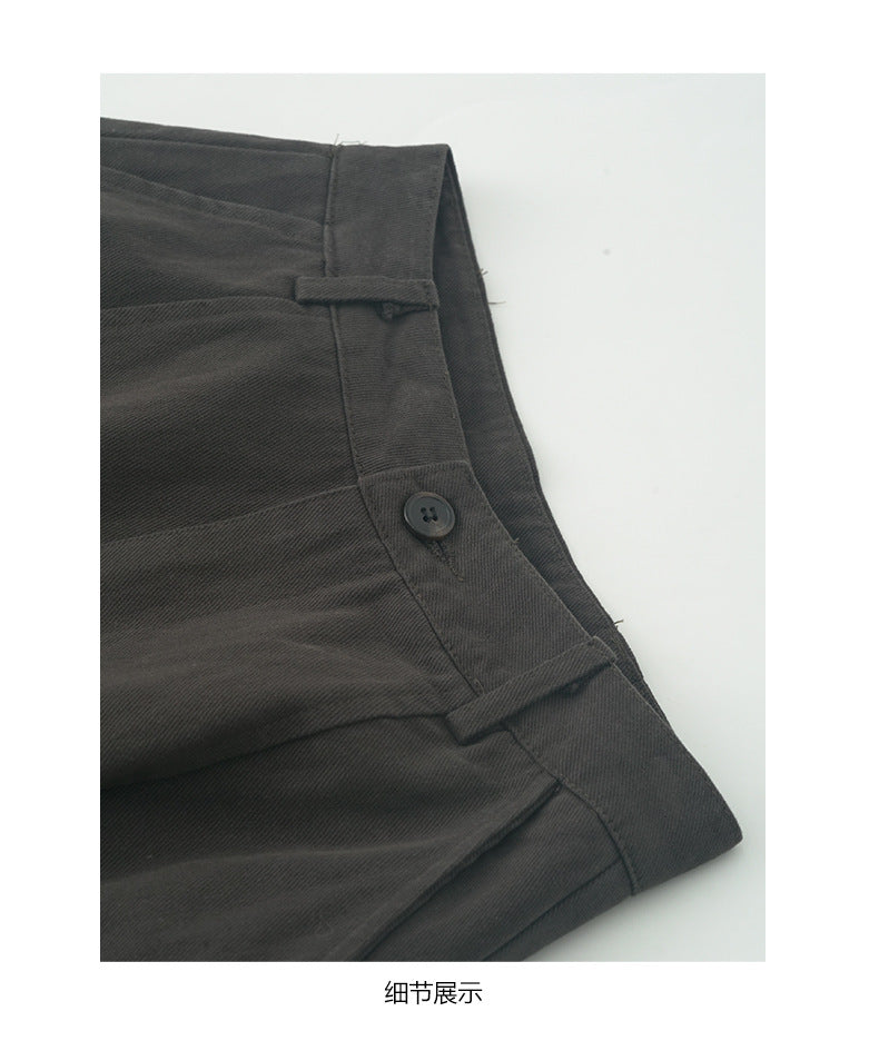 【H5519】實拍S~XL美式天絲棉厚款彎刀休閒褲251125