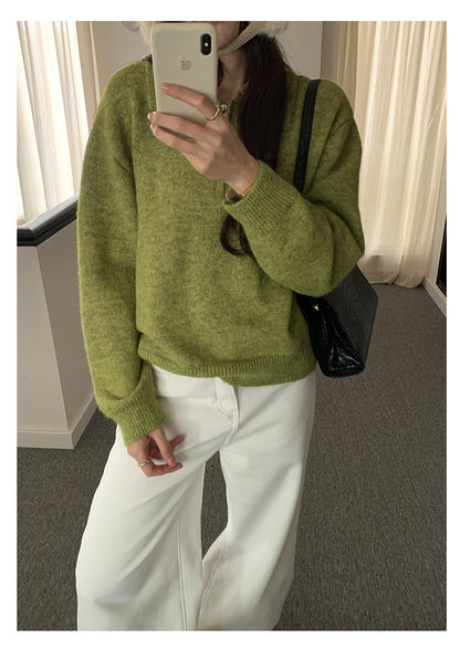 【H5513】實拍老錢風POLO領長袖針織毛衣251118