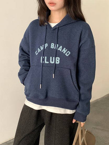 【LD11040】實拍字母印花加厚加絨連帽衞衣251202