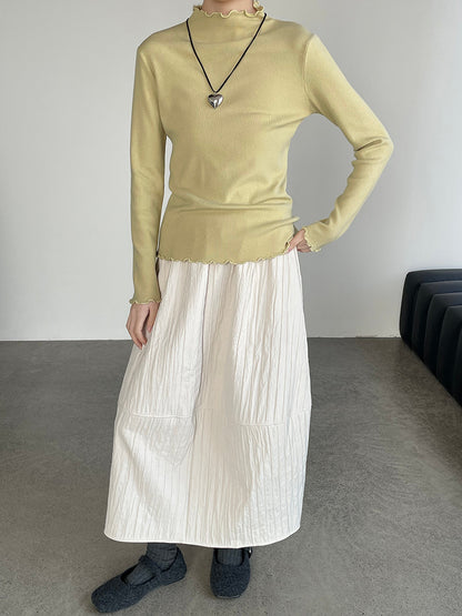 【cimYL223】實拍氣質安迪絨木耳邊針織衫251201