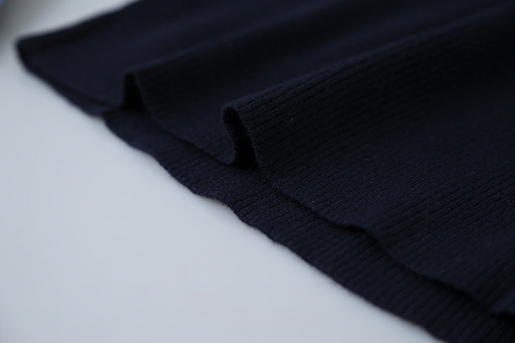 【LD11026】實拍絕美法式針織坑條假2件針織衫251124