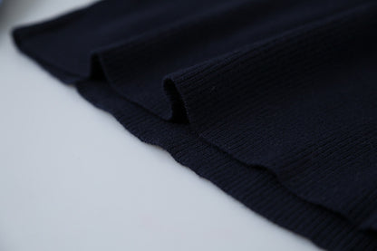 【LD11026】實拍絕美法式針織坑條假2件針織衫251124