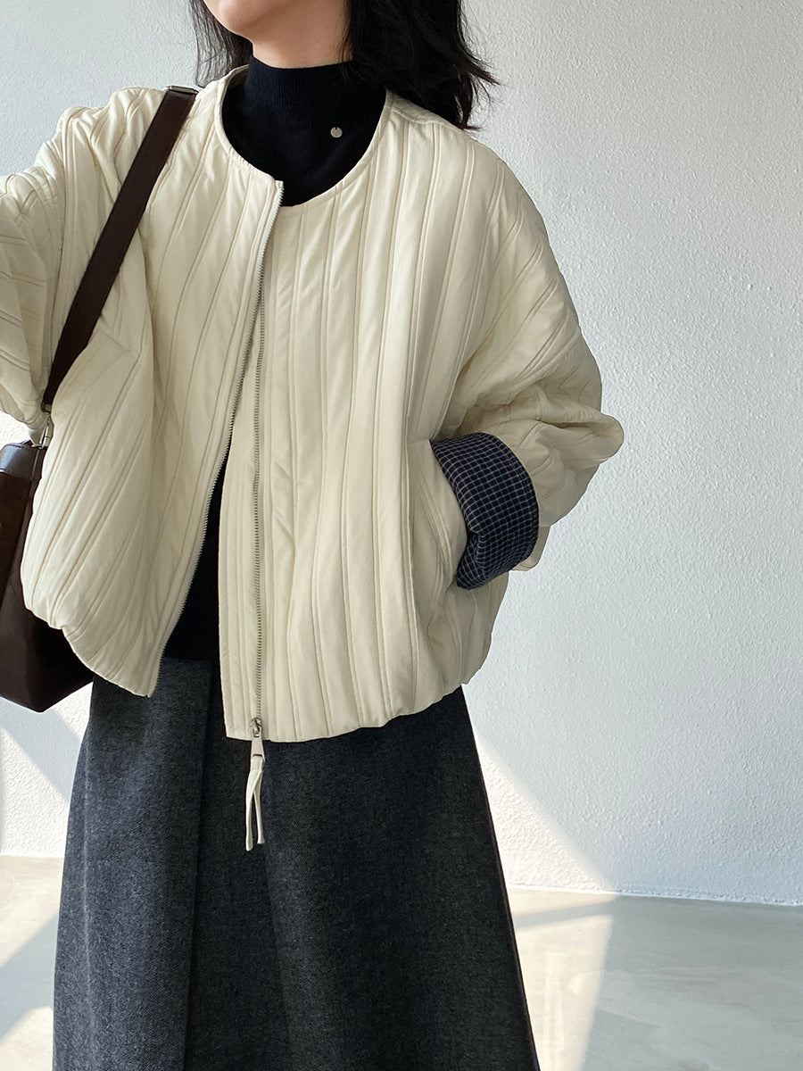 【cimz1706】實拍韓系氣質清新輕薄款棉服外套251120