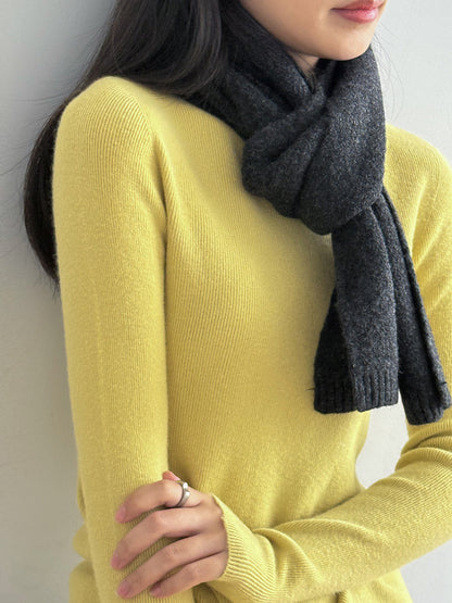 【Y2505】實拍氣質高級感混羊毛針織圍巾251201