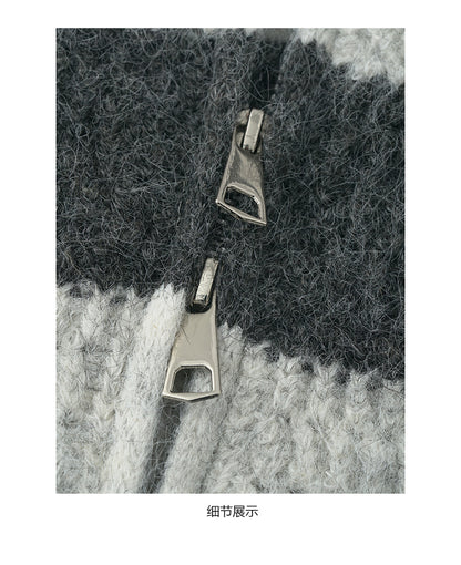 【H5494】實拍復古立體針織外套251109