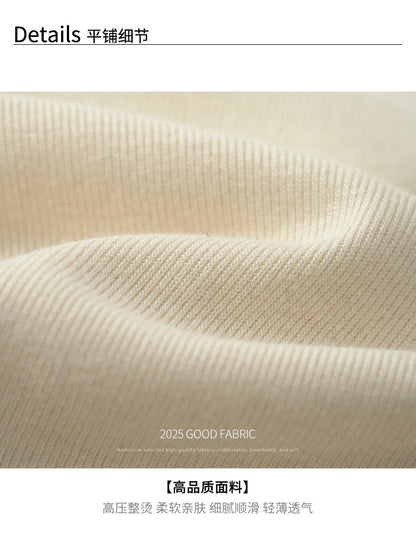 【H568】實拍基礎款木耳邊半高領純色打底衫251021