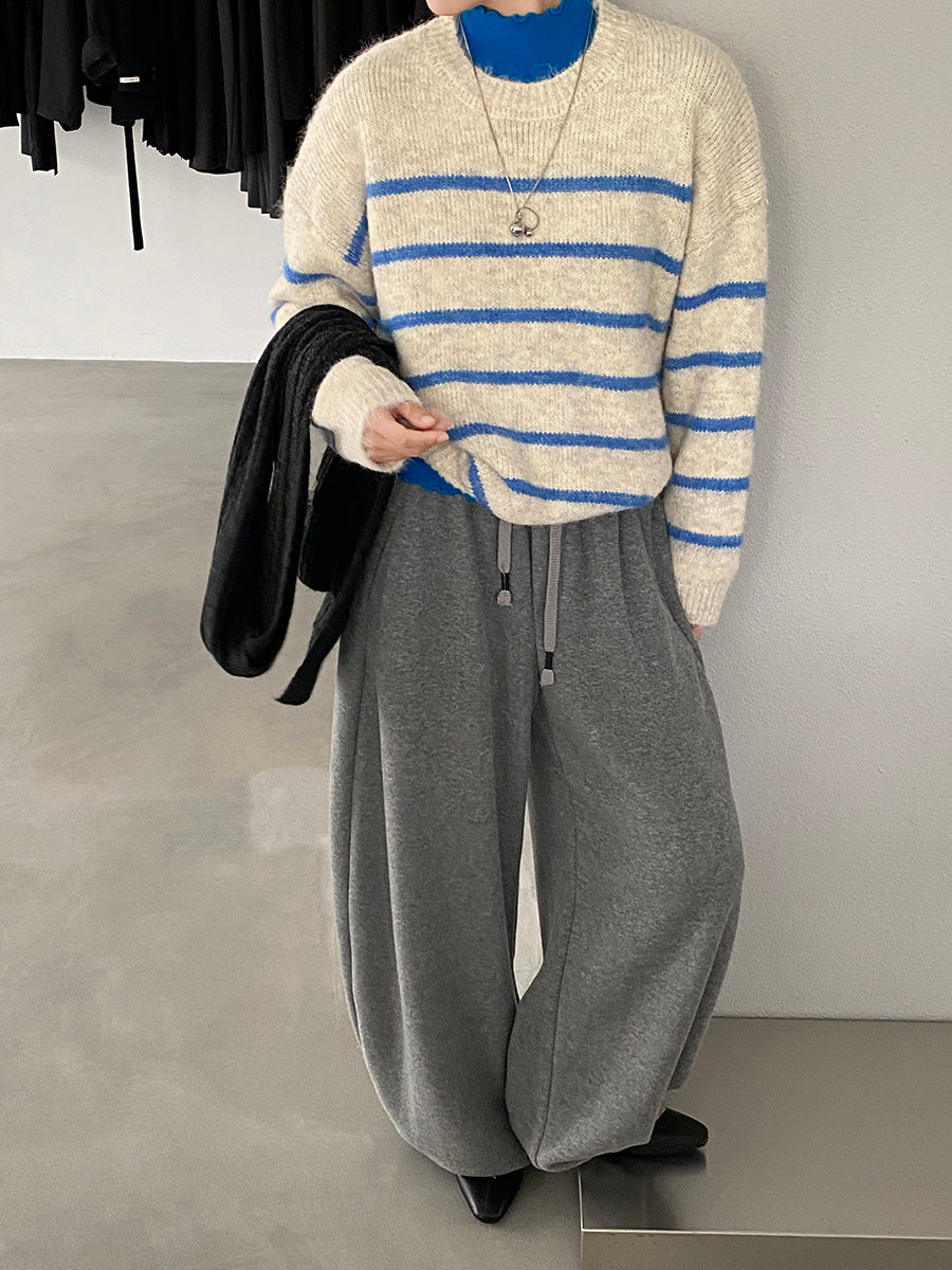 【cimz8925】實拍冬季復古圓領氣質針織毛衣251120