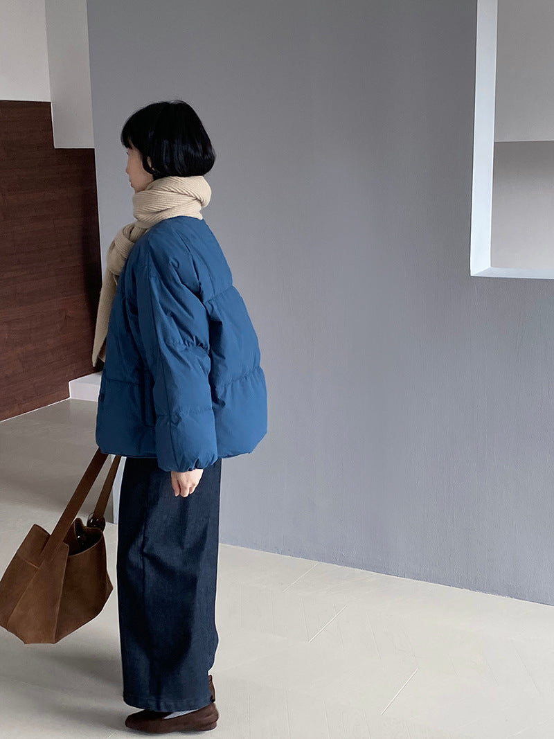 【cimz1010】實拍冬日温暖加厚90％白鴨絨羽絨外套大衣251128