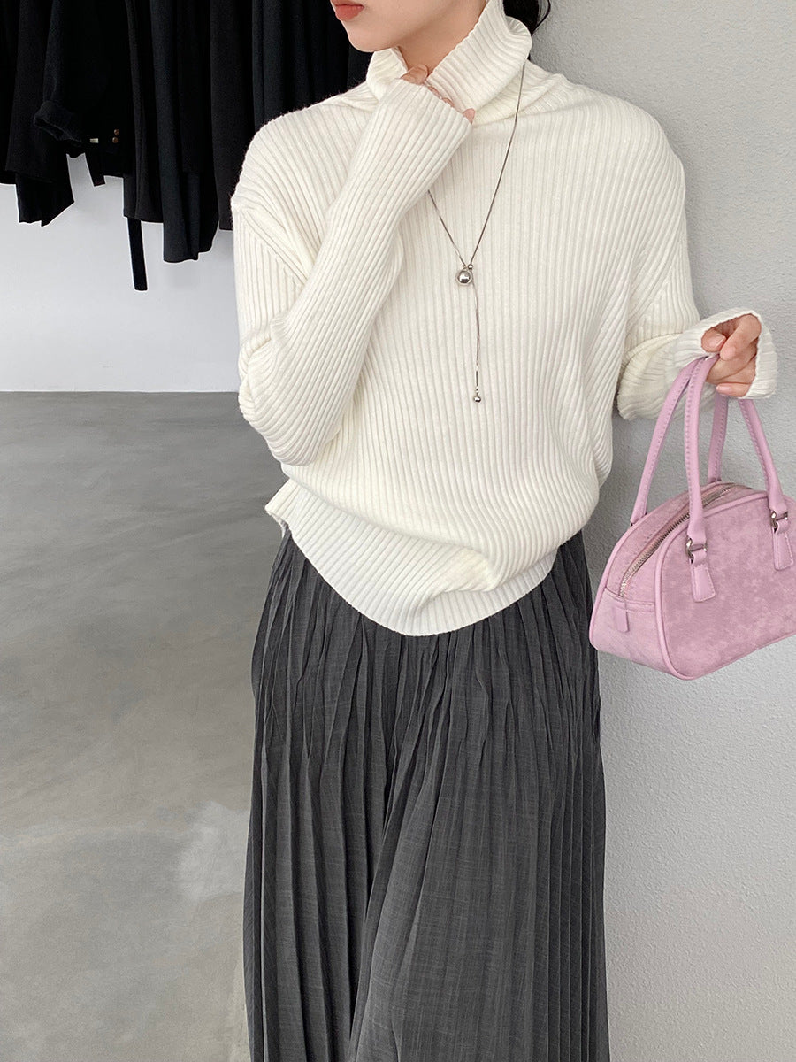 【cimz1388】實拍高領加厚高級感針織毛衣251128