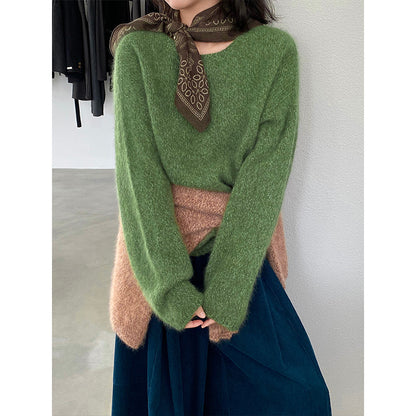 【cimz1373】實拍黑標奢柔雲朵 95羊毛5羊絨慵懶加厚針織毛衣251128