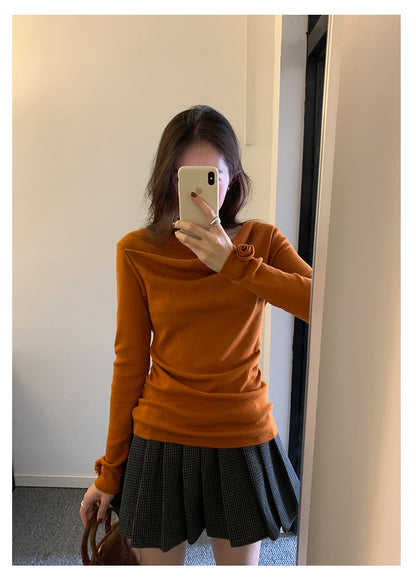 【H5492】實拍S~XL復古學院風磨毛百褶a字裙（內有安全褲）251109