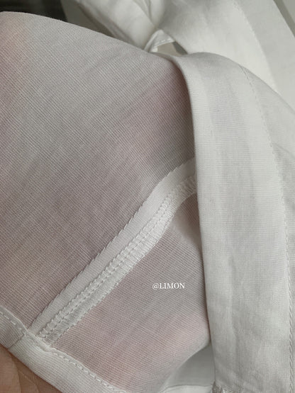 【L8689】實拍檸檬夏季簡約交叉後繫帶襯衫上衣250421