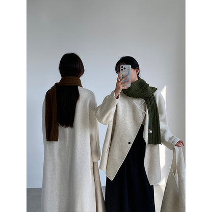 【cim2517】實拍蘇黎世冬日立領雙面呢毛呢外套大衣(100羊毛)251030