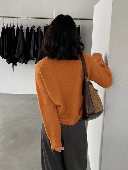 【cim8616】實拍質感加厚慵懒態度高領針織毛衣251114