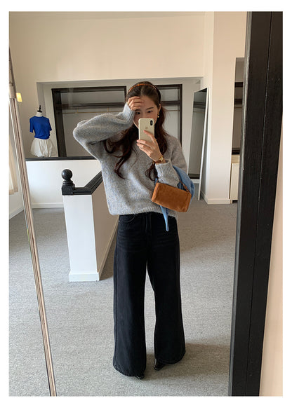 【H5505】實拍復古氣質花紗加厚針織毛衣251118