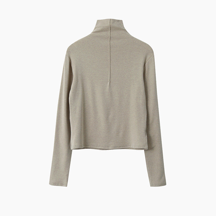 【LD11012】實拍加厚半高領6色打底長袖t恤251110