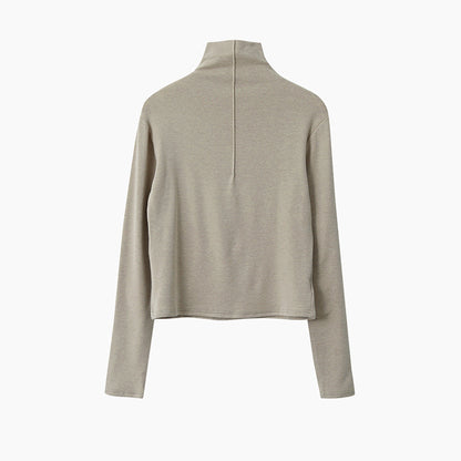 【LD11012】實拍加厚半高領6色打底長袖t恤251110