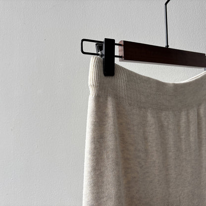 【YP682】 實拍高腰軟糯垂感針織長裙251023