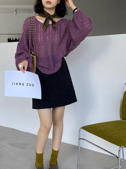 【cim0628】實拍温柔慵懒寬鬆針織薄罩衫（20羊毛）251114