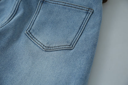 【LD11010】實拍S~XL復古加絨加厚高腰直筒牛仔褲251110