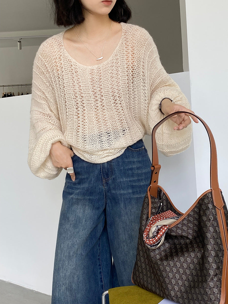 【cim0628】實拍温柔慵懒寬鬆針織薄罩衫（20羊毛）251114