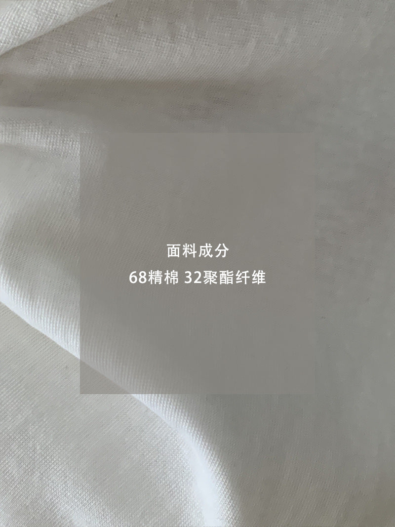 【cimz1579】韓系慵懶鬆弛感☁️百搭條紋披肩+簡約寬鬆顯瘦短袖T恤套裝260527