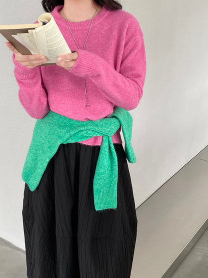 【cim5921】實拍冬季簡約保暖舒適針織毛衣（含羊毛5％）251114