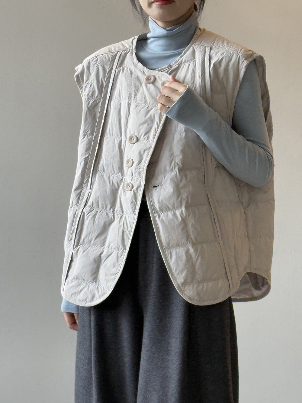 【Y82633】實拍輕暖羽絨背心（含90％白鴨絨）251016