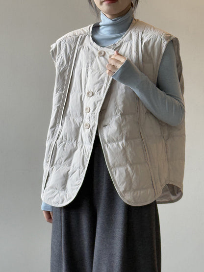 【Y82633】實拍輕暖羽絨背心（含90％白鴨絨）251016