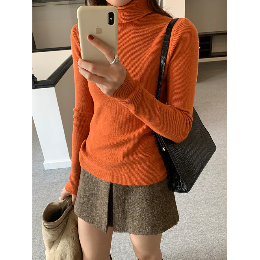 【H5525】實拍冬季7色高領毛織衫251125