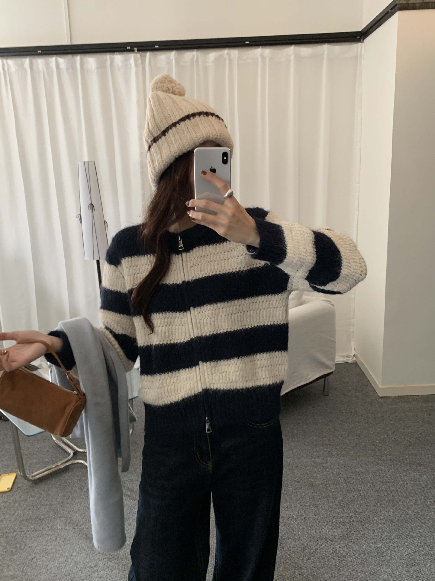 【H5494】實拍復古立體針織外套251109