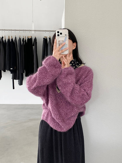 【cimz1373】實拍黑標奢柔雲朵 95羊毛5羊絨慵懶加厚針織毛衣251128