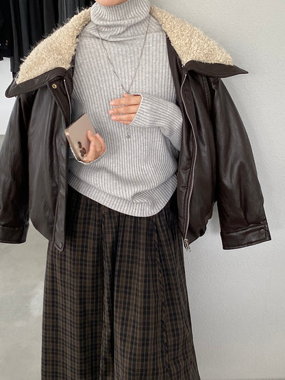 【cimz1388】實拍高領加厚高級感針織毛衣251128