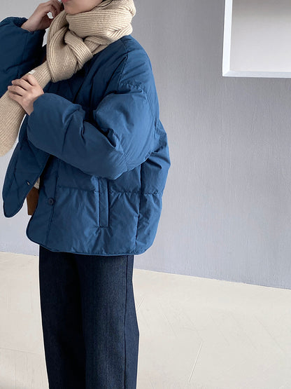 【cimz1010】實拍冬日温暖加厚90％白鴨絨羽絨外套大衣251128