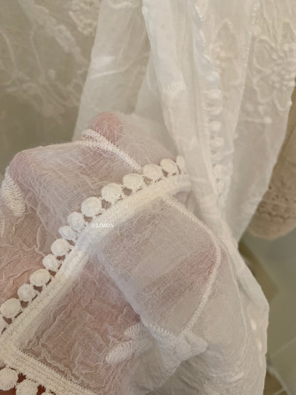 【L8661】實拍檸檬夏秋高級感刺繡防曬衫+吊帶背心套裝250915