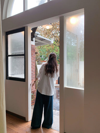 【LD2054】實拍麂皮絨感刺繡襯衫251103