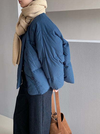 【cimz1010】實拍冬日温暖加厚90％白鴨絨羽絨外套大衣251128