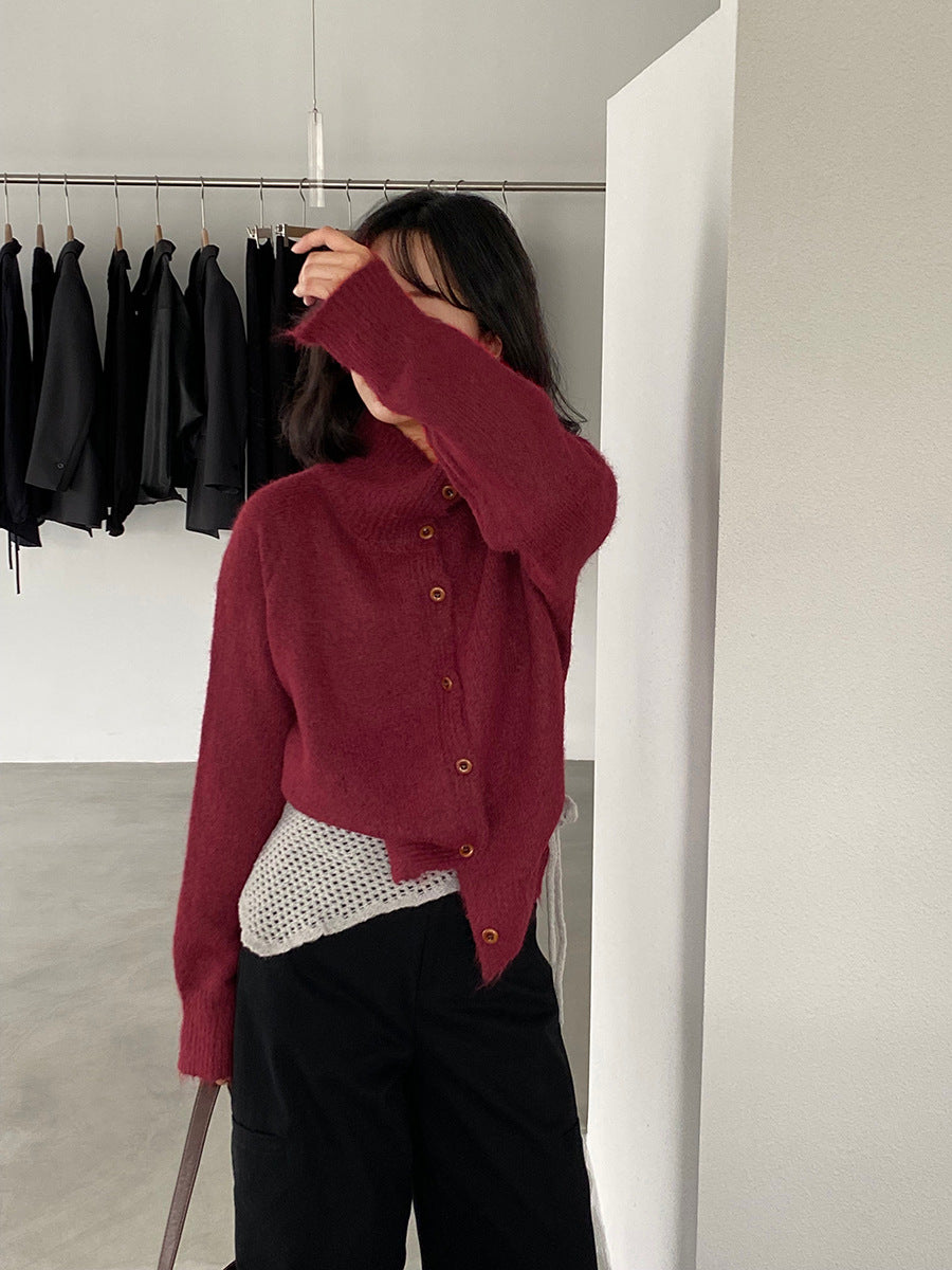 【cim8616】實拍質感加厚慵懒態度高領針織毛衣251114