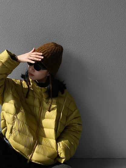 【cimz6383】實拍高領寶款排骨白鴨絨外套（白鴨絨90）251120