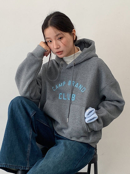 【LD11040】實拍字母印花加厚加絨連帽衞衣251202